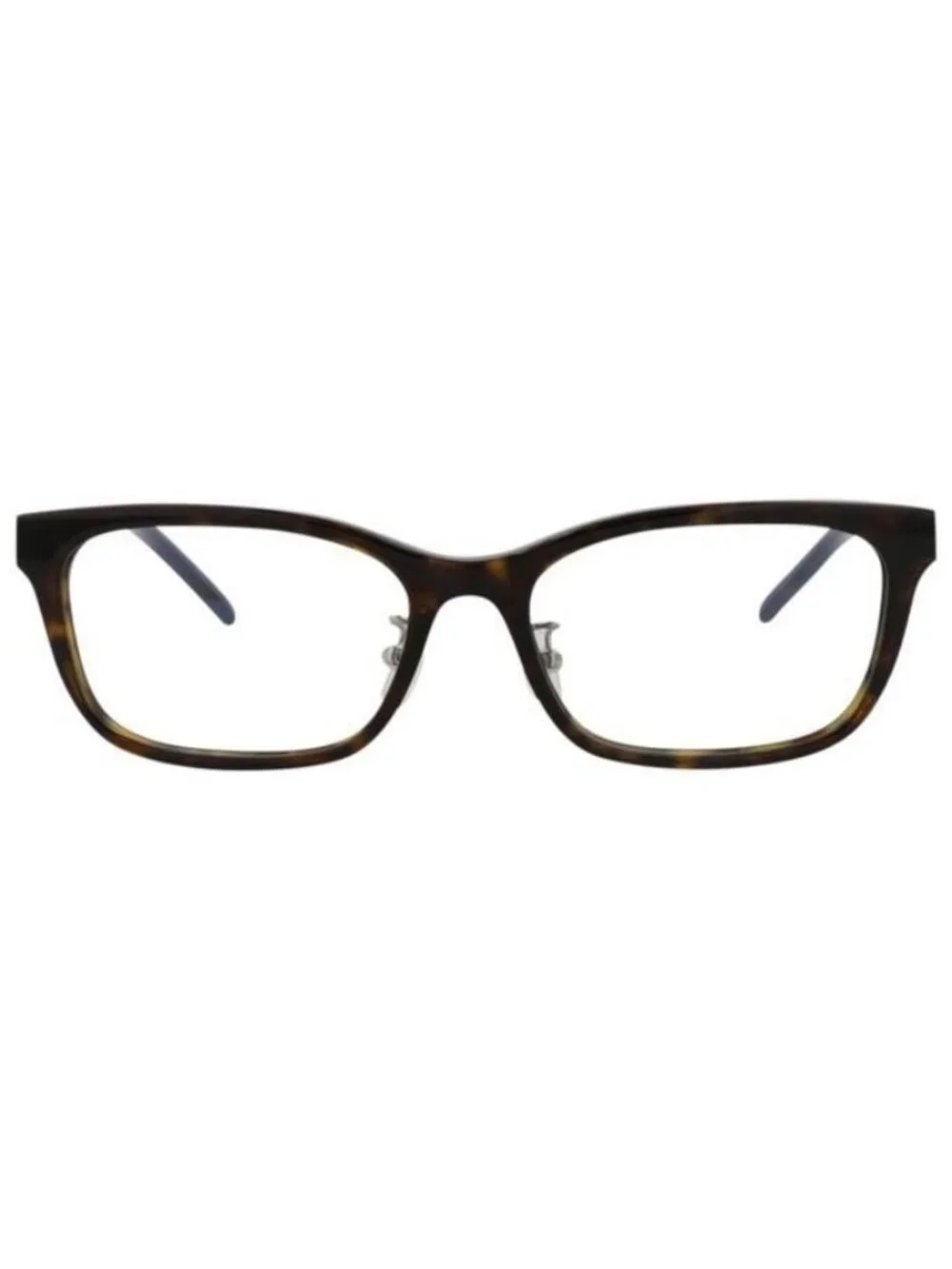 New Saint Laurent Womens Square/Rectangle Havana Silver Transparent Fashion Desi